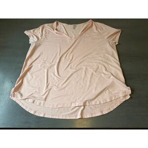 pink v neck 90 DEGREES plus size shirt size 2X